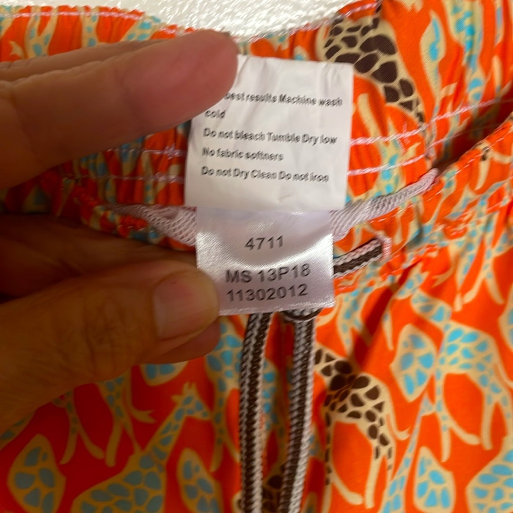 Peter Millar Vibrant Orange Patterned With Giraff… - image 7